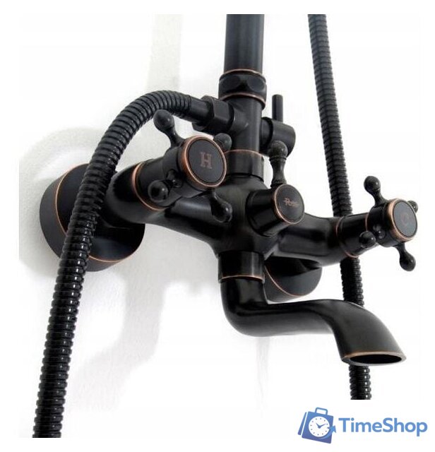 Душевая система  Rea Retro REA-P2366 (черный) - Изображение №8 — Интернет-магазин Time-Shop