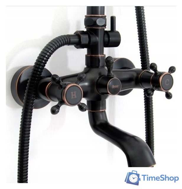 Душевая система  Rea Retro REA-P2366 (черный) - Изображение №7 — Интернет-магазин Time-Shop