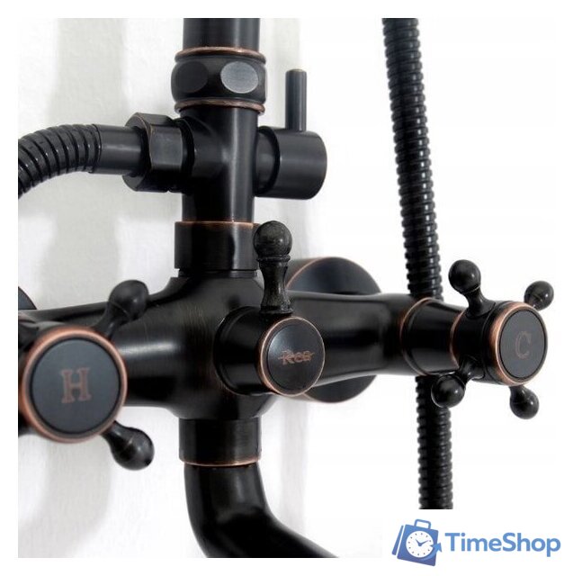 Душевая система  Rea Retro REA-P2366 (черный) - Изображение №10 — Интернет-магазин Time-Shop