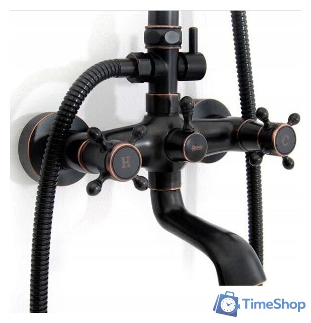 Душевая система  Rea Retro REA-P2366 (черный) - Изображение №7 — Интернет-магазин Time-Shop