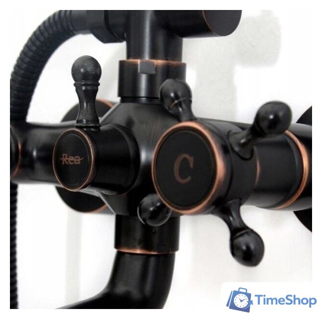 Душевая система  Rea Retro REA-P2366 (черный) - Изображение №9 — Интернет-магазин Time-Shop