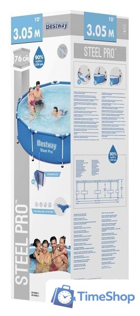 Каркасный бассейн Bestway 56677 (305x76) - Изображение №2 — Интернет-магазин Time-Shop