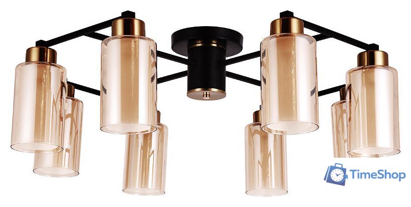 Люстра средней высоты Arte Lamp Leo A7027PL-8BK - Изображение №1 — Интернет-магазин Time-Shop