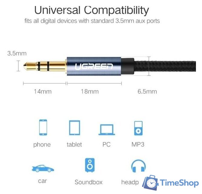 Кабель Ugreen AV112 60179 - Изображение №2 — Интернет-магазин Time-Shop