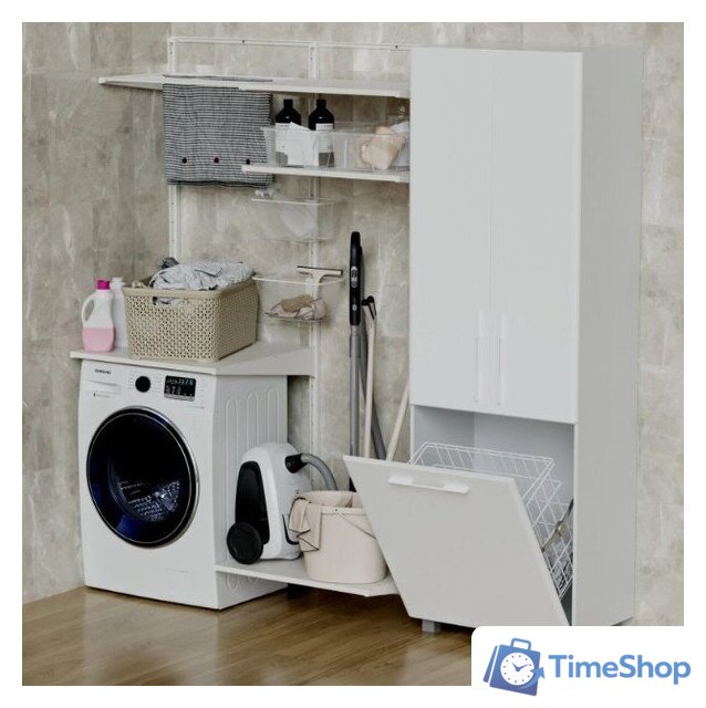  Mixline Шкаф-пенал Спутник 60 553951 (белый) - Изображение №4 — Интернет-магазин Time-Shop