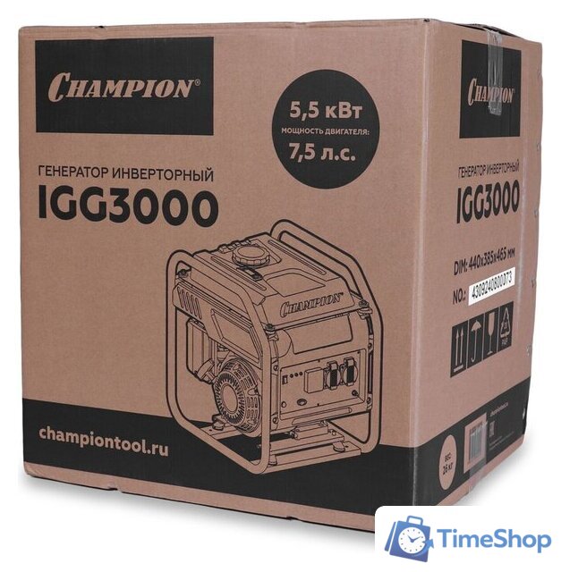 Бензиновый генератор Champion IGG3000 - Изображение №6 — Интернет-магазин Time-Shop