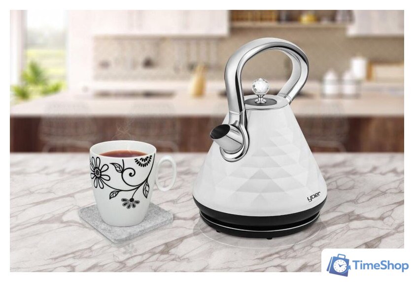 Электрический чайник Yoer Diamond EK01W - Изображение №4 — Интернет-магазин Time-Shop
