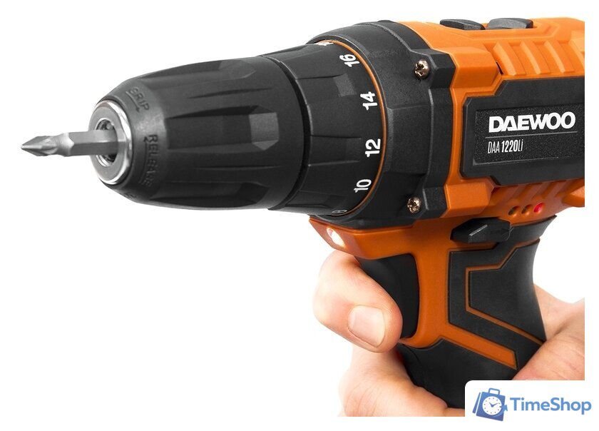 Дрель-шуруповерт Daewoo Power DAA 1220Li (с 2-мя АКБ) - Изображение №2 — Интернет-магазин Time-Shop