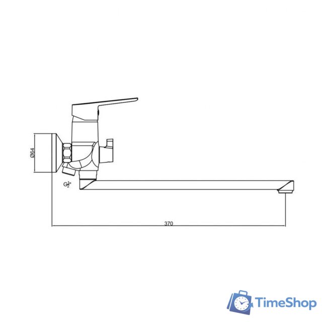 Смеситель Gross Aqua Dyno 7121285MW-35F - Изображение №2 — Интернет-магазин Time-Shop
