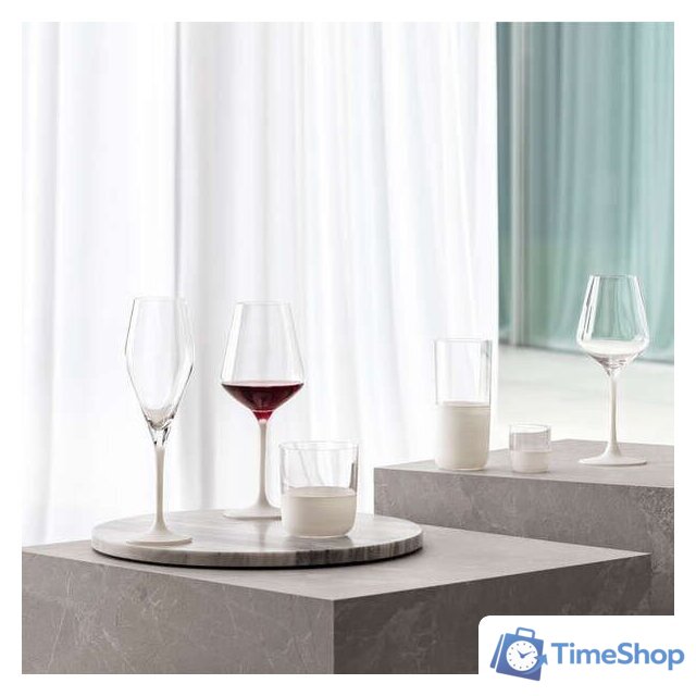 Набор бокалов для вина Villeroy & Boch Manufacture Rock Blanc 11-3799-8110 (4шт) - Изображение №7 — Интернет-магазин Time-Shop
