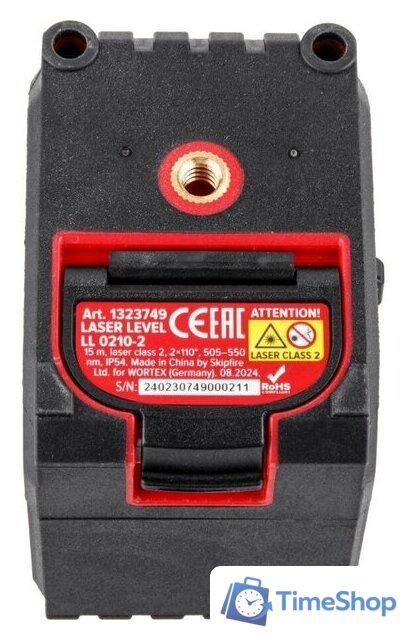 Лазерный нивелир Wortex LL 0210-2 1323749 - Изображение №3 — Интернет-магазин Time-Shop