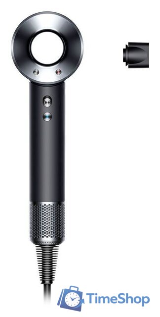 Фен Dyson Supersonic HD08 (с переходником на евровилку, черный/никель) - Изображение №1 — Интернет-магазин Time-Shop
