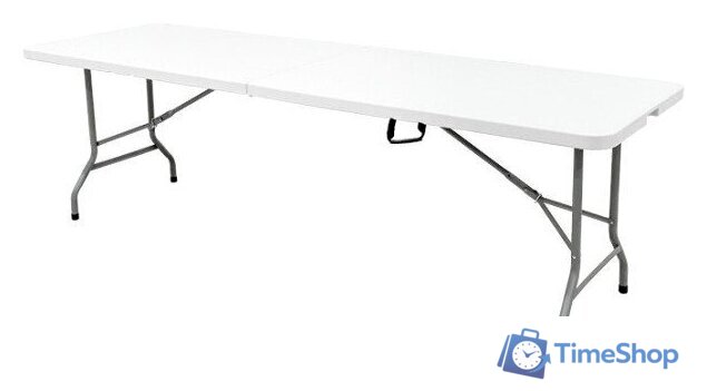 Стол Calviano Складной, прямоугольный 244 см (белый) - Изображение №1 — Интернет-магазин Time-Shop