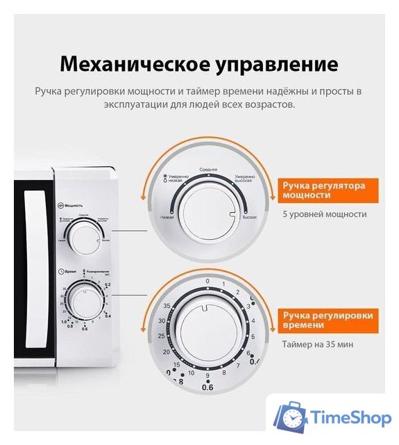 Микроволновая печь Comfee CMW207M02W - Изображение №9 — Интернет-магазин Time-Shop