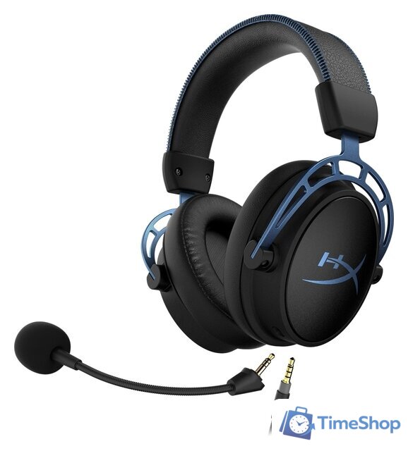 Наушники HyperX Cloud Alpha S (черный/синий) - Изображение №3 — Интернет-магазин Time-Shop