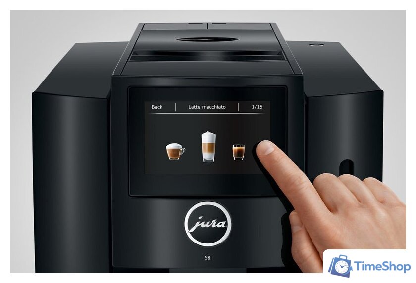 Кофемашина JURA S8 Piano Black 15381 - Изображение №4 — Интернет-магазин Time-Shop