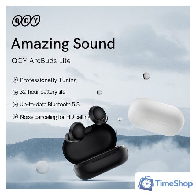 Наушники QCY ArcBuds Lite (черный) - Изображение №9 — Интернет-магазин Time-Shop