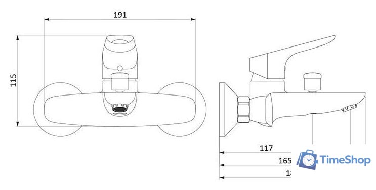 Смеситель RedBlu Origin Bit 771000300 - Изображение №3 — Интернет-магазин Time-Shop