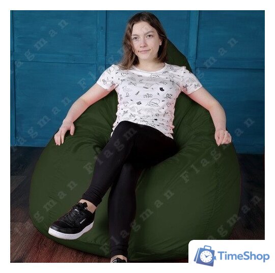 Кресло-мешок Flagman Груша Мега Г3.2-04 (темно-оливковый) - Изображение №12 — Интернет-магазин Time-Shop