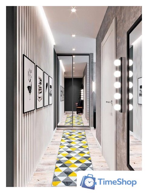 Ковровая дорожка Mafy 080 Melanarga 80x300 MF-0010 (серый/желтый) - Изображение №6 — Интернет-магазин Time-Shop