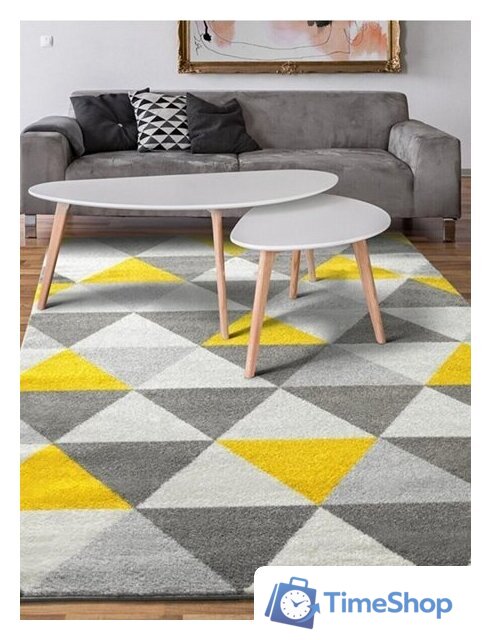 Ковровая дорожка Mafy 080 Melanarga 80x300 MF-0010 (серый/желтый) - Изображение №1 — Интернет-магазин Time-Shop