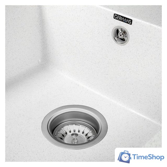 Кухонная мойка Gerhans B27 (белый) - Изображение №4 — Интернет-магазин Time-Shop