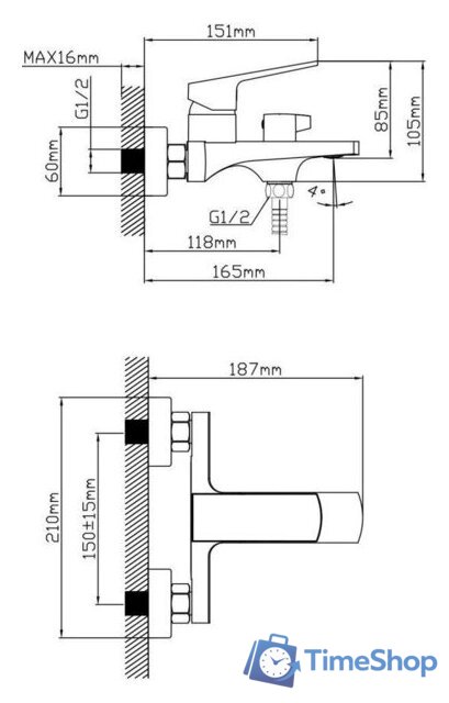 Смеситель AV Engineering AVNEO3-A170-130 - Изображение №2 — Интернет-магазин Time-Shop