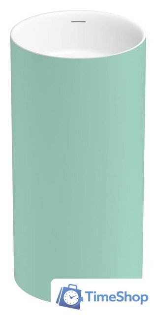 Умывальник Wellsee Chalice Perfection 230620000 (отдельностоящий, без отверстия под смеситель, цвет матовый светло-зеленый/глянцевый белый) - Изображение №1 — Интернет-магазин Time-Shop