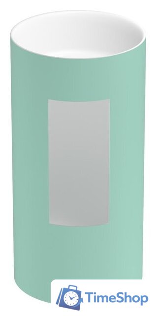 Умывальник Wellsee Chalice Perfection 230620000 (отдельностоящий, без отверстия под смеситель, цвет матовый светло-зеленый/глянцевый белый) - Изображение №3 — Интернет-магазин Time-Shop