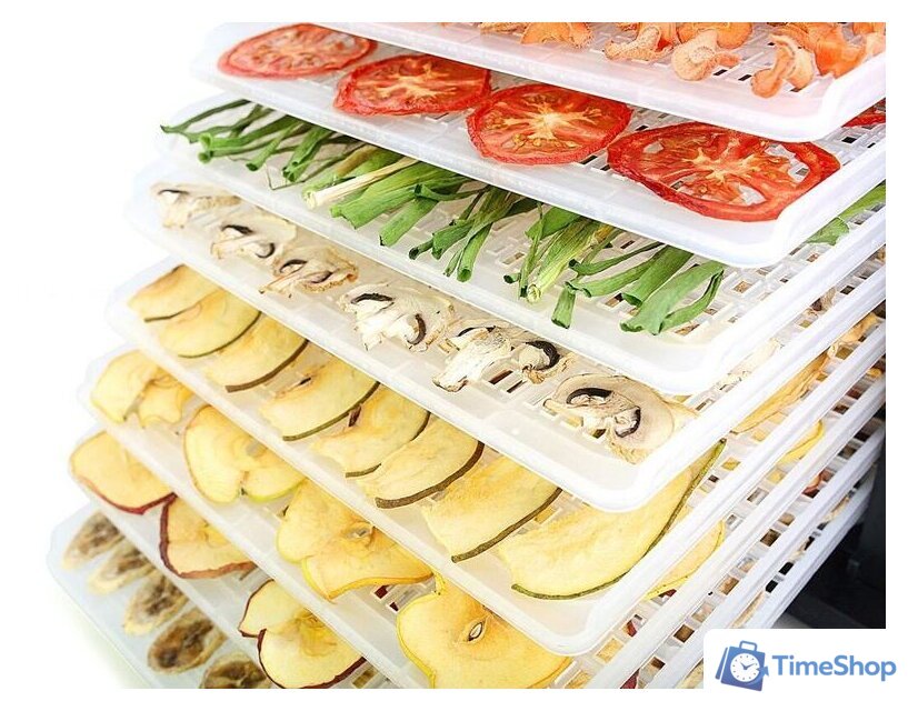 Сушилка для овощей и фруктов Tribest Sedona Express SD-6280 (пластиковые лотки) - Изображение №4 — Интернет-магазин Time-Shop