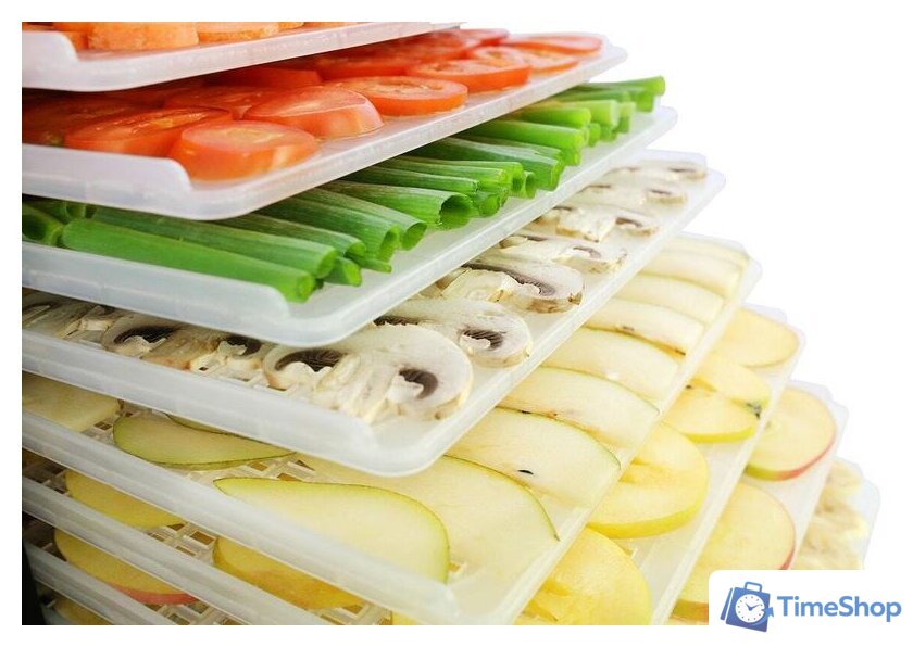 Сушилка для овощей и фруктов Tribest Sedona Express SD-6280 (пластиковые лотки) - Изображение №11 — Интернет-магазин Time-Shop