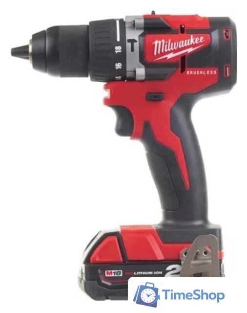 Ударная дрель-шуруповерт Milwaukee M18 CBLPD-202C 4933464320 (с 2-мя АКБ, кейс) - Изображение №1 — Интернет-магазин Time-Shop