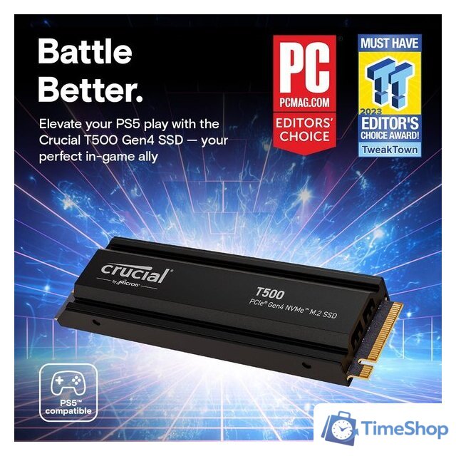 SSD Crucial T500 4TB CT4000T500SSD5 - Изображение №7 — Интернет-магазин Time-Shop