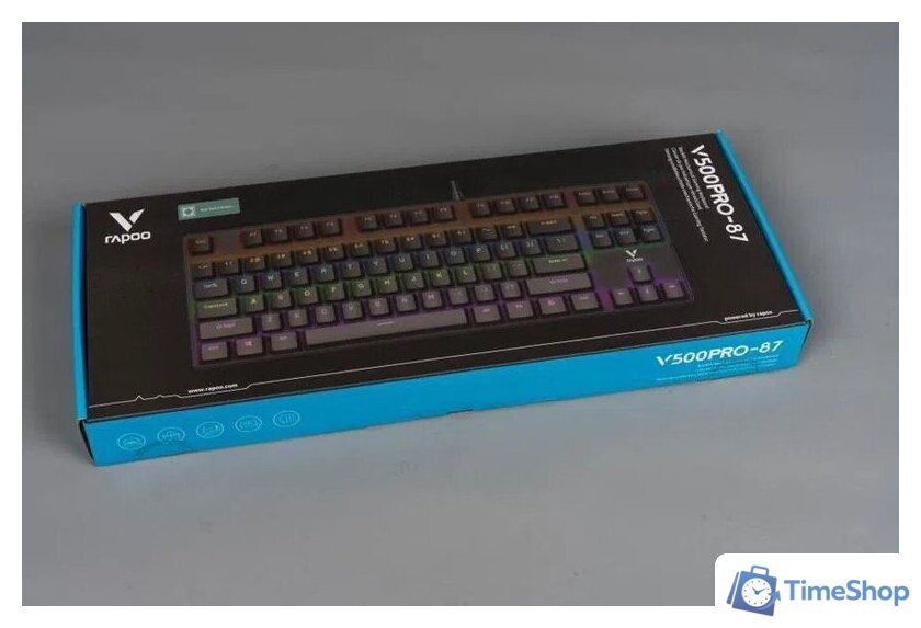 Клавиатура Rapoo V500Pro-87 (черный) - Изображение №5 — Интернет-магазин Time-Shop