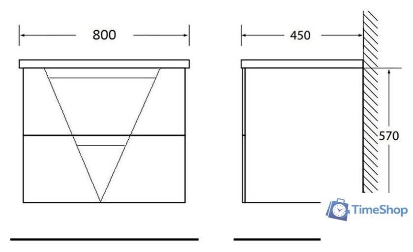  BelBagno VITTORIA-800-2C-SO-TB-P - Изображение №4 — Интернет-магазин Time-Shop