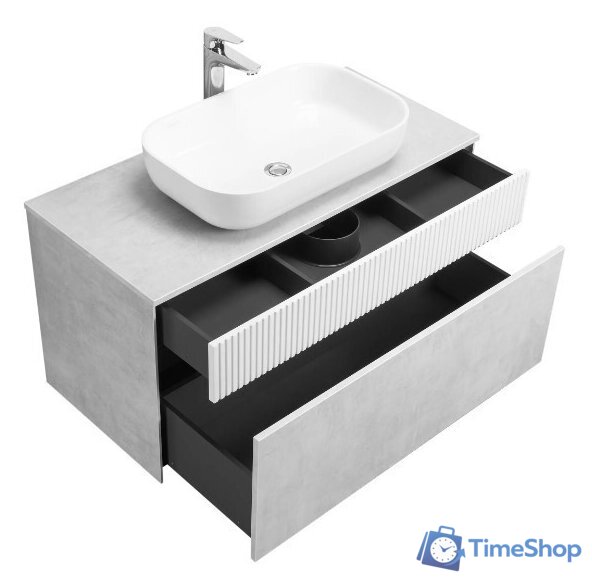  Акватон Тумба под умывальник Марбл Слэйт 100 1A276301MH4C0 - Изображение №7 — Интернет-магазин Time-Shop