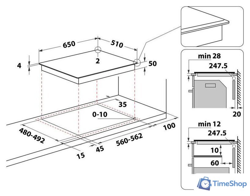 Варочная панель Whirlpool WF S4665 CPBF - Изображение №11 — Интернет-магазин Time-Shop