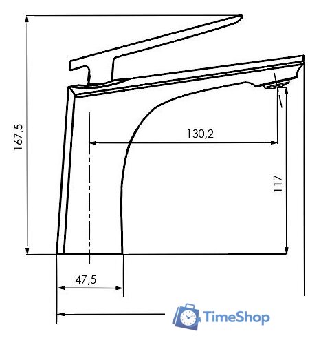 Смеситель Ahti Pori PR201001 - Изображение №2 — Интернет-магазин Time-Shop