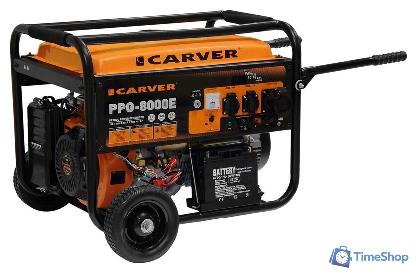 Бензиновый генератор Carver PPG-8000E - Изображение №1 — Интернет-магазин Time-Shop