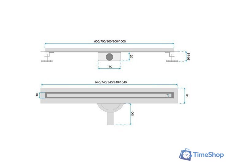 Трап/канал Rea Neox Slim Pro REA-G5803 - Изображение №10 — Интернет-магазин Time-Shop