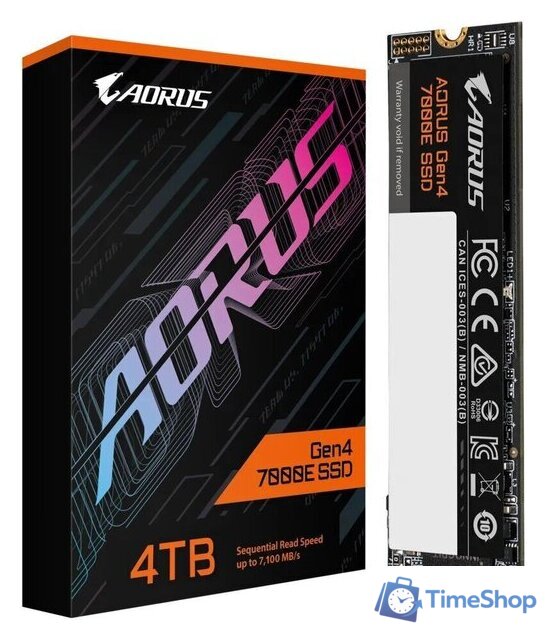 SSD Gigabyte Aorus Gen4 7000E 4TB AG470E4TB - Изображение №4 — Интернет-магазин Time-Shop