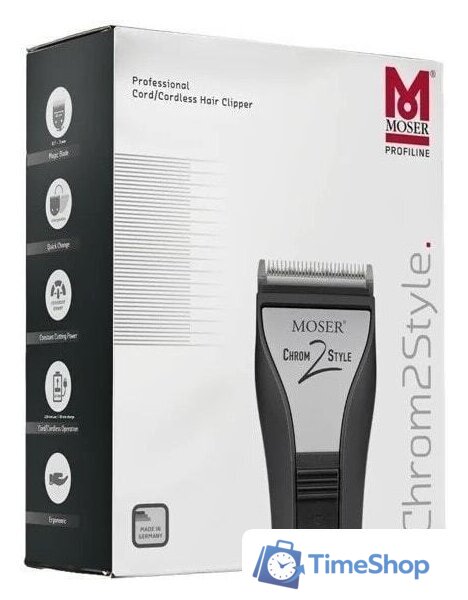 Машинка для стрижки волос Moser Chrom2Style 1877-0050 - Изображение №5 — Интернет-магазин Time-Shop