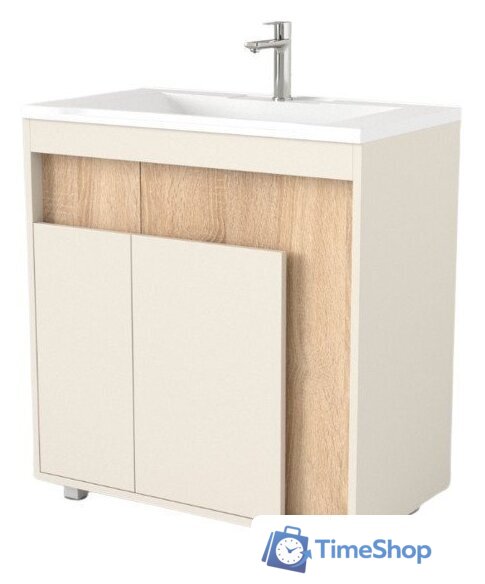  Дабер Тумба под умывальник 015 Тобага/Эридан 80 Т15.8Т.0.18 (бежевый/дуб бардолино) - Изображение №1 — Интернет-магазин Time-Shop