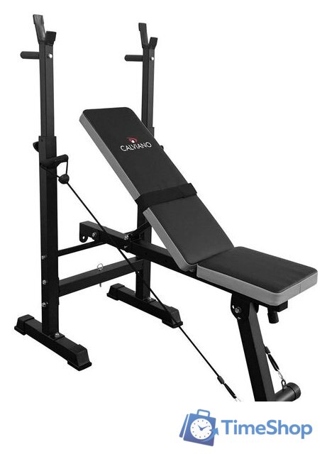Силовая скамья Calviano 1008 (серый/черный) - Изображение №2 — Интернет-магазин Time-Shop