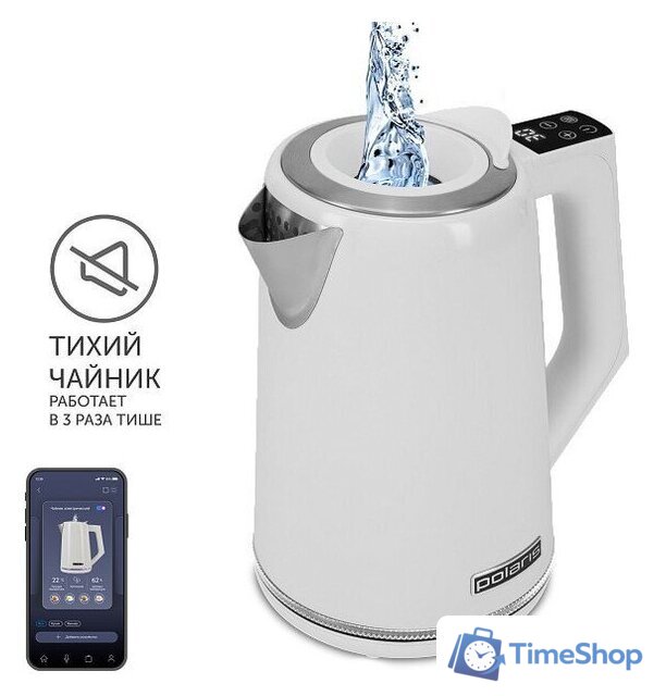 Электрический чайник Polaris PWK 1746 CAD Wi-Fi IQ Home (белый) - Изображение №1 — Интернет-магазин Time-Shop