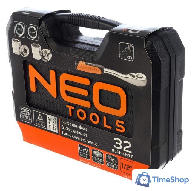 Набор головок слесарных NEO 08-662 - Изображение №4 — Интернет-магазин Time-Shop