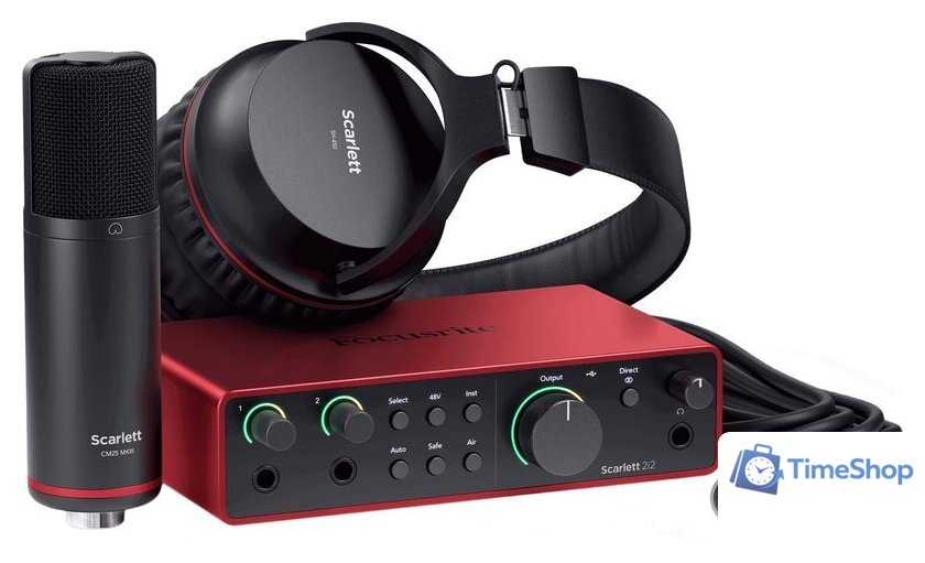 Комплект для звукозаписи Focusrite Scarlett 2i2 Studio (4-е поколение) - Изображение №1 — Интернет-магазин Time-Shop