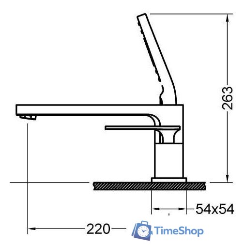 Смеситель Timo Torne 4330/00-16Y (белый/хром) - Изображение №6 — Интернет-магазин Time-Shop