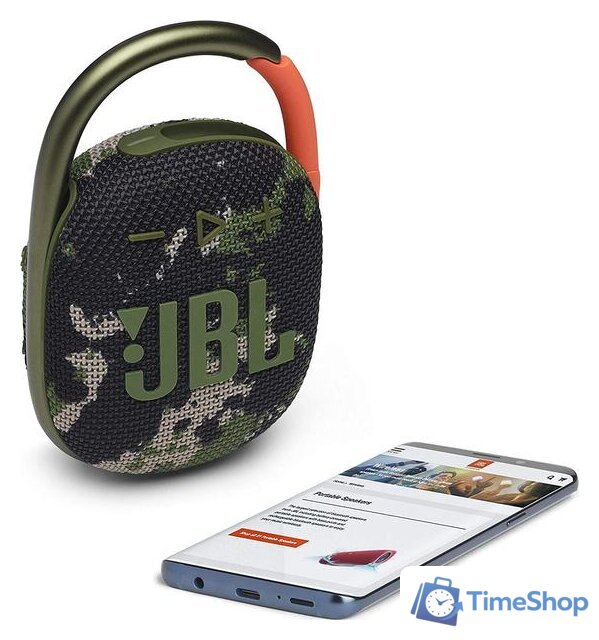 Беспроводная колонка JBL Clip 4 (камуфляж) - Изображение №6 — Интернет-магазин Time-Shop