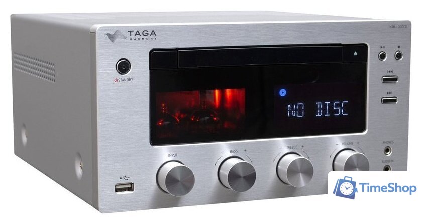 CD-ресивер Taga Harmony HTR-1000CD v.2 (серебристый) - Изображение №1 — Интернет-магазин Time-Shop